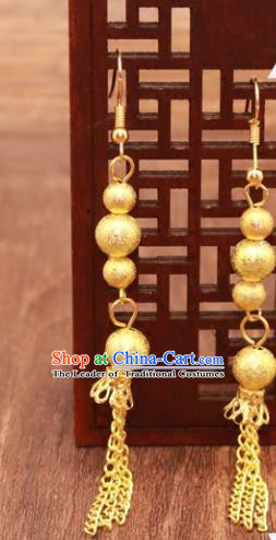 Traditional Chinese Jewelry Accessories Eardrop Ancient Hanfu Tassel Earrings for Women