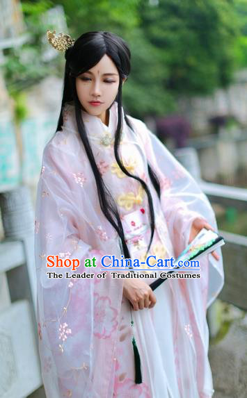 Ancient Chinese Cosplay Swordsman Prince Embroidered Costume Ming Dynasty Nobility Childe Clothing for Men