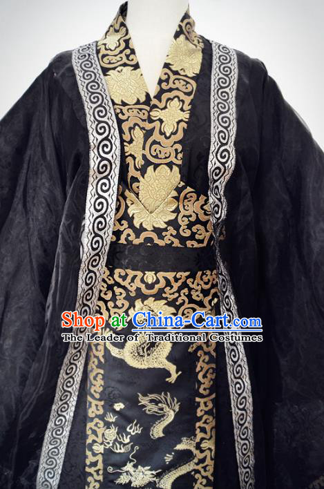 Chinese Ancient Swordsman Hanfu Han Dynasty Imperial Concubine Queen Embroidered Historical Costumes