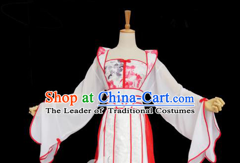 Chinese Ancient Swordsman Hanfu Han Dynasty Imperial Concubine Queen Embroidered Historical Costumes