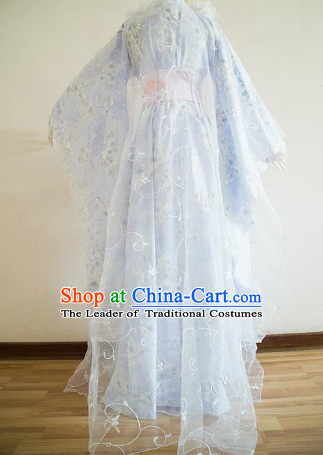 Chinese Ancient Swordsman Hanfu Han Dynasty Imperial Concubine Queen Embroidered Historical Costumes