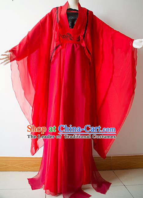 Chinese Ancient Swordsman Hanfu Han Dynasty Imperial Concubine Queen Embroidered Historical Costumes