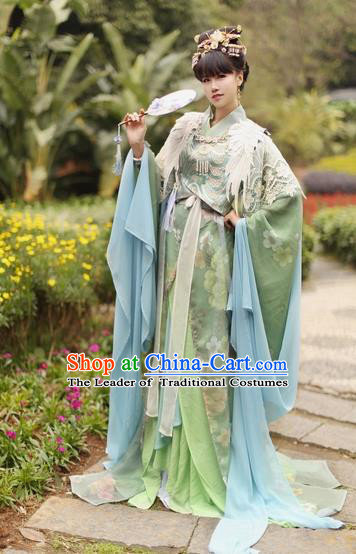 Chinese Ancient Palace Lady Hanfu Han Dynasty Imperial Concubine Queen Embroidered Historical Costumes for Women