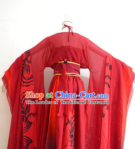 Chinese Ancient Palace Lady Hanfu Han Dynasty Imperial Concubine Queen Embroidered Historical Costumes