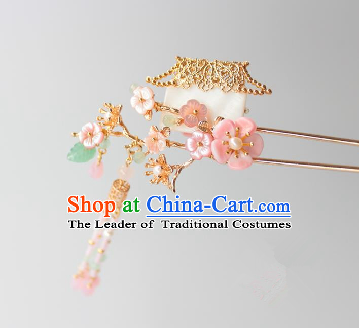 Chinese Ancient Handmade Tassel Hair Clip Hair Accessories Hanfu Hairpins for Women