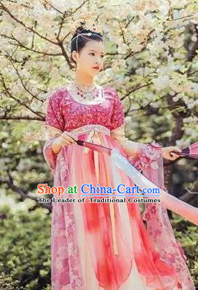 Chinese Ancient Palace Lady Hanfu Han Dynasty Imperial Concubine Queen Embroidered Historical Costumes