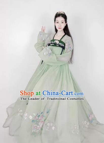 Chinese Ancient Palace Lady Hanfu Han Dynasty Imperial Concubine Queen Embroidered Historical Costumes