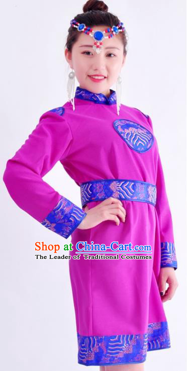 Traditional Chinese Mongol Nationality Dancing Costume Mongols Female Folk Dance Headwear Mongolian Minority Embroidery Costume