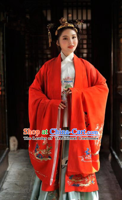 Chinese Ancient Palace Lady Hanfu Han Dynasty Imperial Concubine Queen Embroidered Historical Costumes
