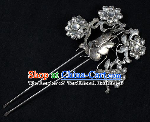 Chinese Traditional Miao Nationality Hair Clip Hair Accessories Hairpins Headwear for Women