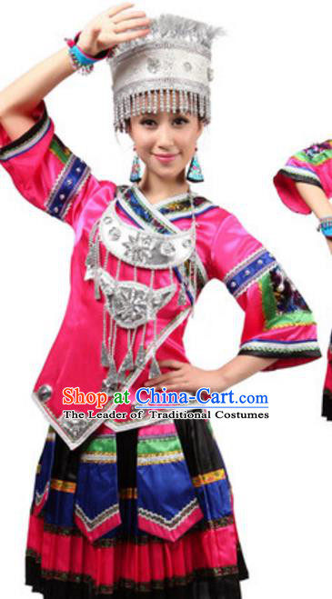 Traditional Chinese Yangge Fan Dance Folk Dance Ethnic Costume Classical Yangko Chorus Modern Dance Dress Halloween Clothing and Shoes