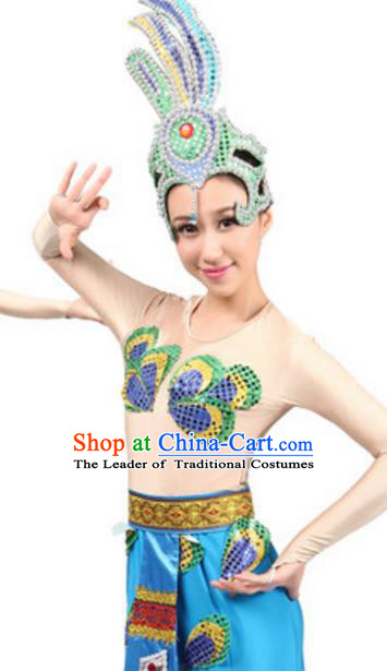 Traditional Chinese Yangge Fan Dance Folk Dance Ethnic Costume Classical Yangko Chorus Modern Dance Dress Halloween Clothing and Shoes