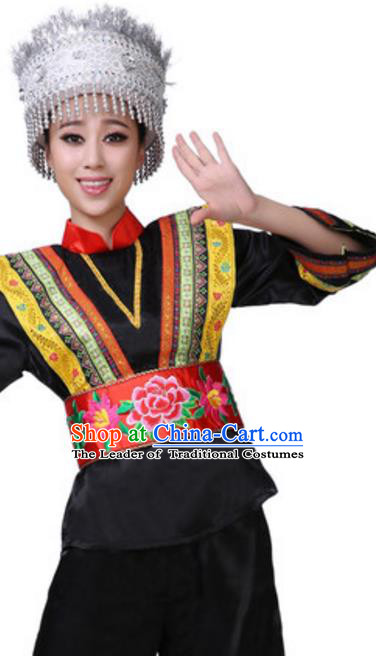 Top Grade Children Classical Dance Lotus Dance Green Clothing, Chinese Stage Performance Folk Dance Costume for Kids