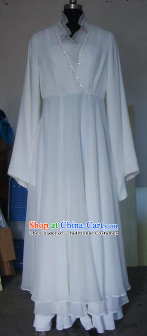 Chinese Traditional Beijing Opera Actress Costumes China Peking Opera White Dress for Adults