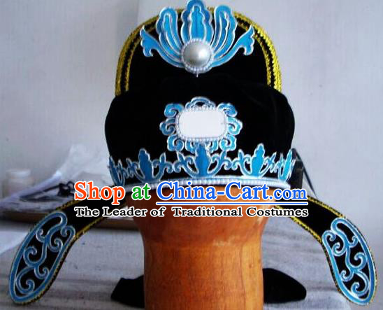 Chinese Traditional Beijing Opera Niche Scholar Hat for Men
