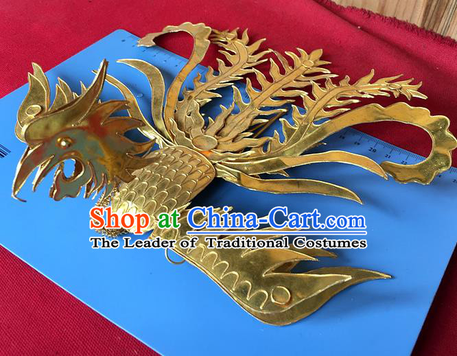 Chinese Traditional Ancient Queen Palace Phoenix Coronet Hairpins Hair Accessories for Women