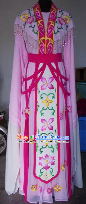 Chinese Traditional Beijing Opera Young Lady Costumes China Peking Opera Diva Rosy Dress for Adults