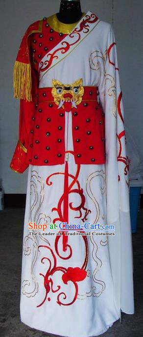 Chinese Traditional Shaoxing Opera General Embroidered Robe Peking Opera Niche Costumes for Adults
