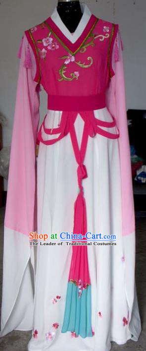 Chinese Traditional Beijing Opera Actress Embroidered Rosy Dress China Peking Opera Imperial Concubine Costumes for Adults