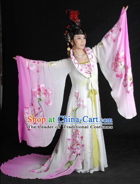 Traditional Chinese Beijing Opera Imperial Concubine Pink Dress China Peking Opera Diva Embroidered Costumes for Adults