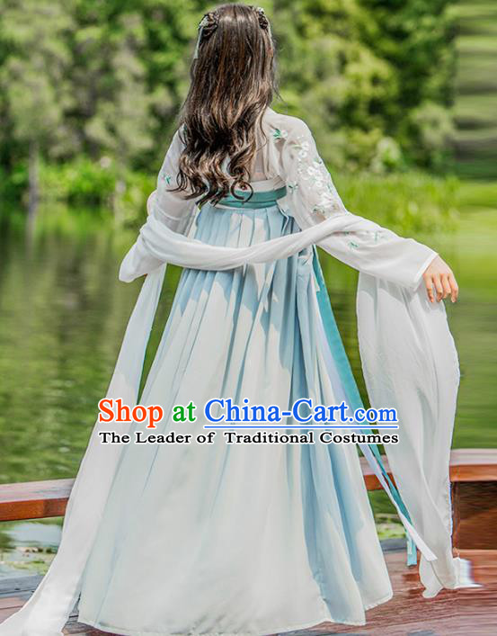 Chinese Ancient Palace Lady Hanfu Han Dynasty Imperial Concubine Queen Embroidered Historical Costumes