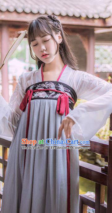 Chinese Ancient Palace Lady Hanfu Han Dynasty Imperial Concubine Queen Embroidered Historical Costumes