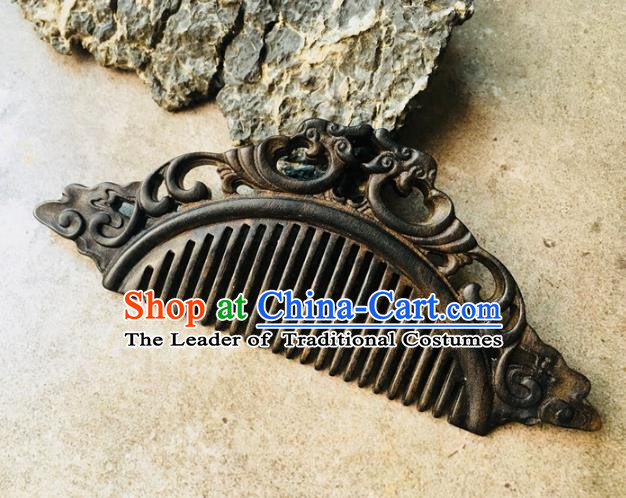 Chinese Traditional Hair Accessories Eaglewood Hair Comb for Women