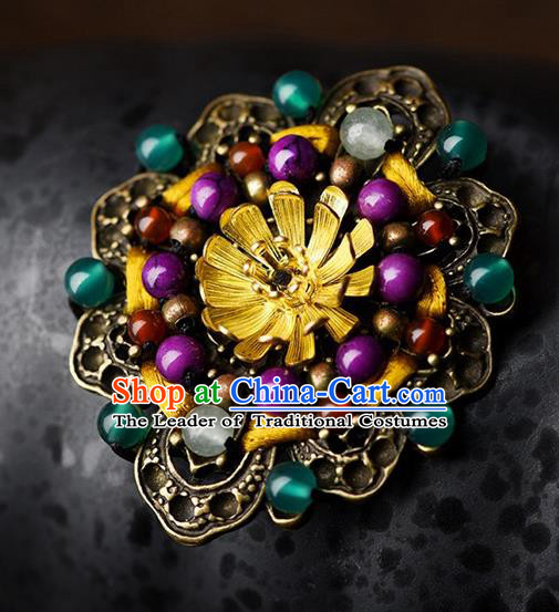 Chinese Traditional Jewelry Accessories Ancient Palace Hanfu Brooch for Women