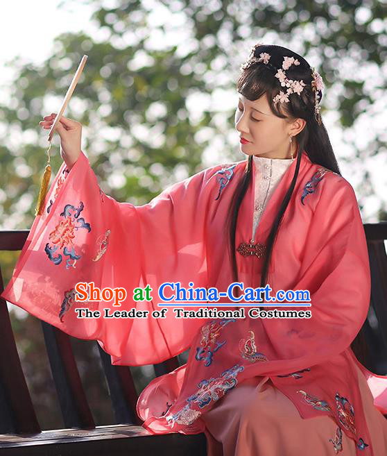 Chinese Ancient Palace Lady Hanfu Han Dynasty Imperial Concubine Queen Embroidered Historical Costumes