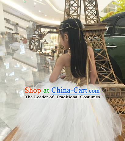 Top Grade Stage Performance Catwalks Costumes Children Halloween Cosplay Princess Full Dress Chorus Modern Fancywork Clothing