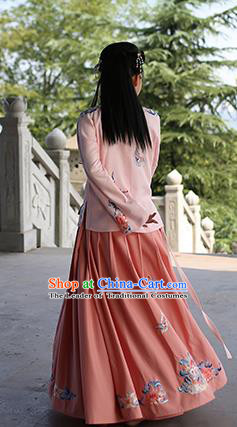 Chinese Ancient Palace Lady Hanfu Han Dynasty Imperial Concubine Queen Embroidered Historical Costumes