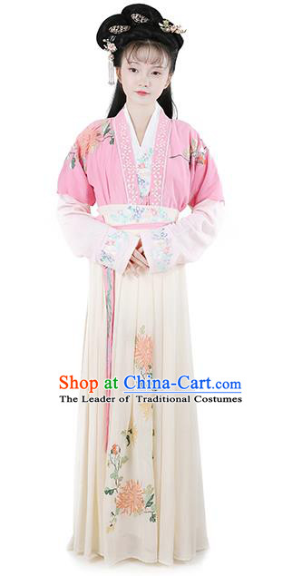 Chinese Ancient Palace Lady Hanfu Han Dynasty Imperial Concubine Queen Embroidered Historical Costumes