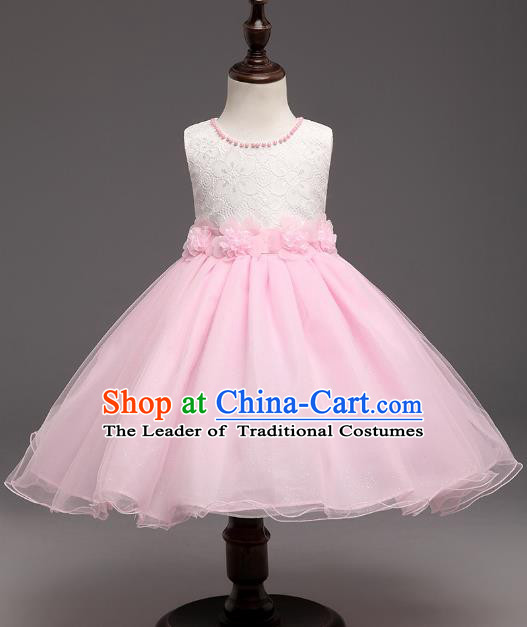 Children Flower Fairy Costume Modern Dance Stage Performance Catwalks Compere Dress for Kids