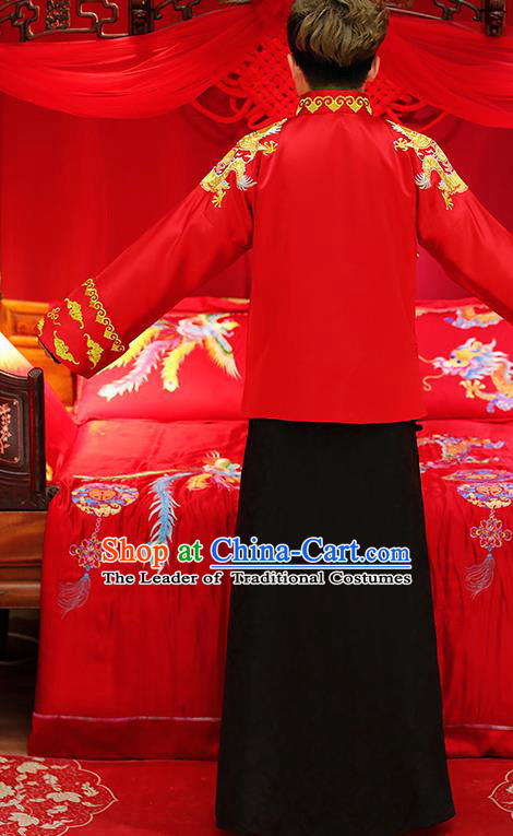 Traditional Chinese Wedding Costumes Traditional Xiuhe Suits Ancient Chinese bridal Full Dress