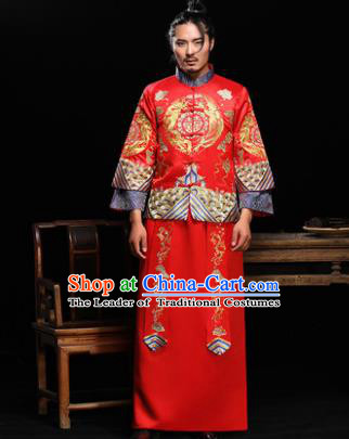 Traditional Chinese Wedding Costumes Traditional Xiuhe Suits Ancient Chinese bridal Full Dress