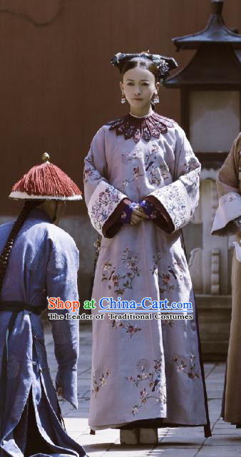 Story of Yanxi Palace Traditional Chinese Qing Dynasty Palace Lady Costume Asian China Ancient Manchu Embroidered Clothing