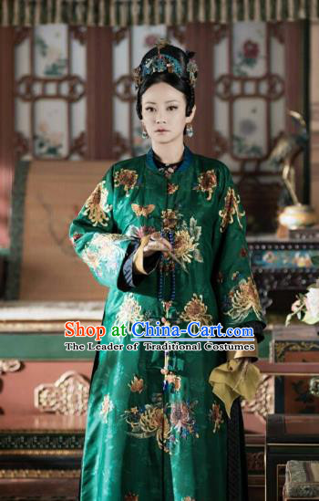Story of Yanxi Palace Chinese Ancient Drama Qing Dynasty Imperial Consort Costumes and Headpiece Complete Set