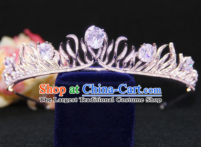 Top Grade Baroque Queen Royal Crown Wedding Bride Hair Accessories for Women