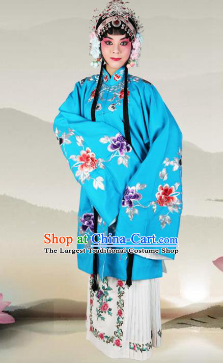 Traditional China Beijing Opera Costume Gifted Scholar Embroidered Robe and Hat Ancient Chinese Peking Opera Embroidery Clothing