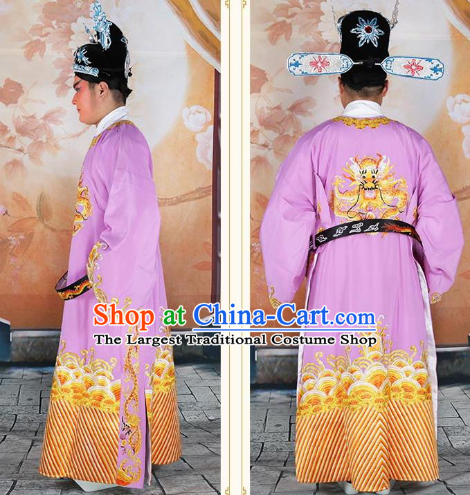 Traditional China Beijing Opera Costume Gifted Scholar Embroidered Robe and Hat Ancient Chinese Peking Opera Embroidery Clothing