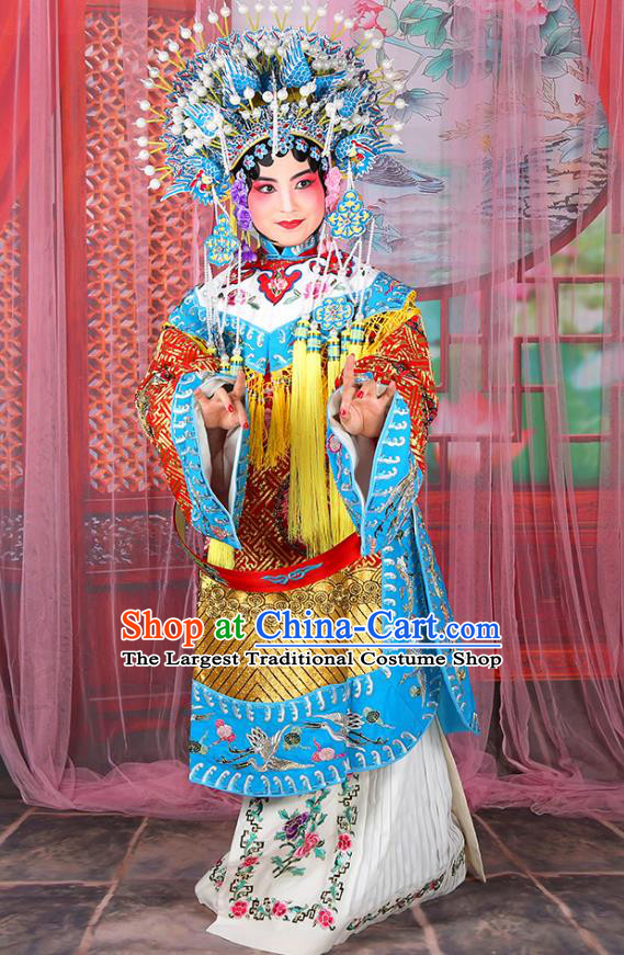 Traditional China Beijing Opera Costume Gifted Scholar Embroidered Robe and Hat Ancient Chinese Peking Opera Embroidery Clothing