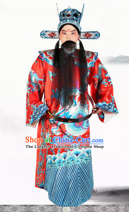 Traditional China Beijing Opera Costume Gifted Scholar Embroidered Robe and Hat Ancient Chinese Peking Opera Embroidery Clothing