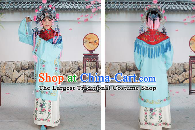 Traditional China Beijing Opera Costume Gifted Scholar Embroidered Robe and Hat Ancient Chinese Peking Opera Embroidery Clothing