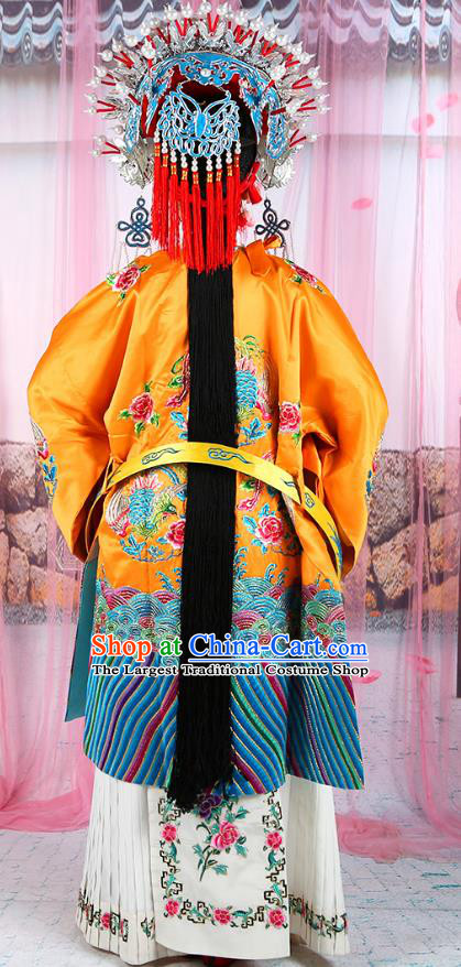 Traditional China Beijing Opera Costume Gifted Scholar Embroidered Robe and Hat Ancient Chinese Peking Opera Embroidery Clothing