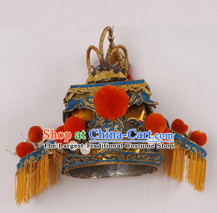 Traditional China Beijing Opera Costume Gifted Scholar Embroidered Robe and Hat Ancient Chinese Peking Opera Embroidery Clothing