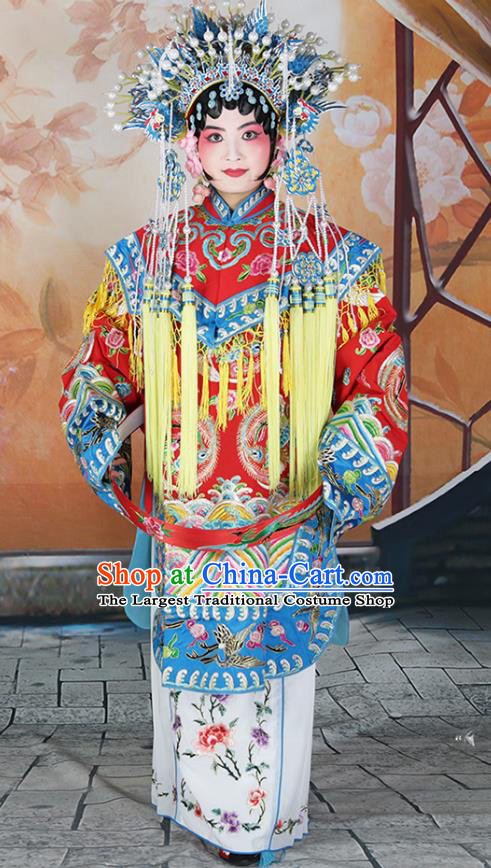 Traditional China Beijing Opera Costume Gifted Scholar Embroidered Robe and Hat Ancient Chinese Peking Opera Embroidery Clothing