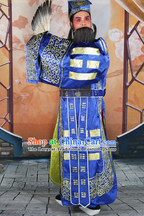 Traditional China Beijing Opera Costume Gifted Scholar Embroidered Robe and Hat Ancient Chinese Peking Opera Embroidery Clothing