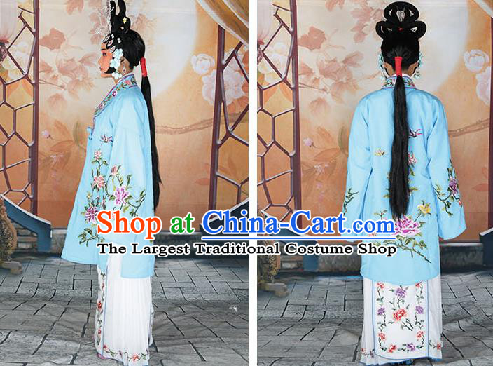 Traditional China Beijing Opera Costume Gifted Scholar Embroidered Robe and Hat Ancient Chinese Peking Opera Embroidery Clothing