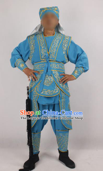 Traditional China Beijing Opera Costume Gifted Scholar Embroidered Robe and Hat Ancient Chinese Peking Opera Embroidery Clothing