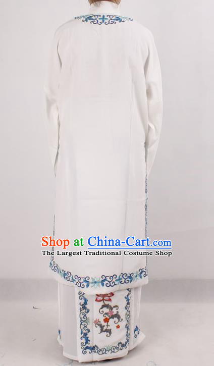 Traditional China Beijing Opera Costume Gifted Scholar Embroidered Robe and Hat Ancient Chinese Peking Opera Embroidery Clothing